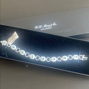 Blue Topaz Tennis Bracelet
